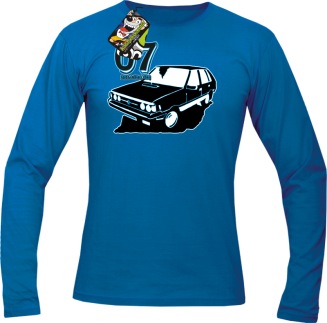 07 zgłasza się Polonez Borewicz Wektor - longsleeve męski niebieski