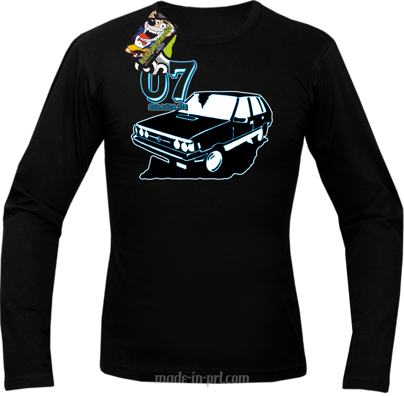 07 zgłasza się Polonez Borewicz Wektor - longsleeve męski czarny