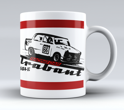 Kubek ceramiczny PRL Trabant Racing Car