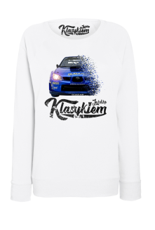 Jeżdżę klasykiem Subaru Impreza WRX - bluza damska standard - 3