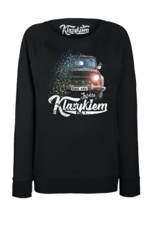 Jeżdżę klasykiem UAZ 469 - bluza damska standard czarna