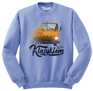 Jeżdżę klasykiem Kamaz 5320 - bluza męska standard błękitna