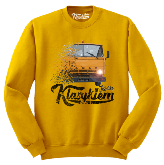 Jeżdżę klasykiem Kamaz 5320 - bluza męska standard żółta