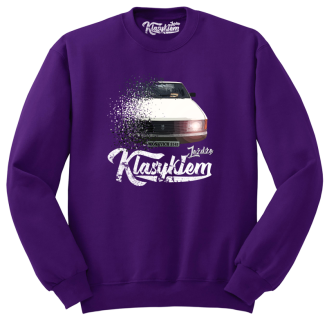Jeżdżę klasykiem Moskvich 2141 -  bluza męska standard fioletowa