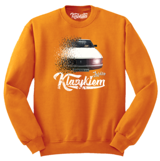 Jeżdżę klasykiem Moskvich 2141 -  bluza męska standard pomarańczowa