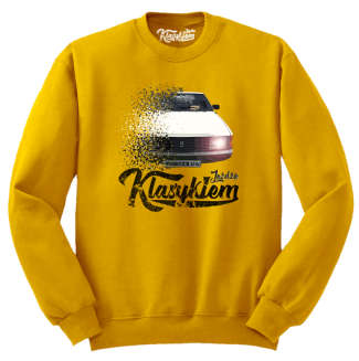 Jeżdżę klasykiem Moskvich 2141 -  bluza męska standard żółta