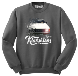 Jeżdżę klasykiem Moskvich 2141 -  bluza męska standard szara