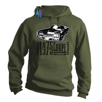 1975 Cadillac Coupe De Ville - bluza męska z nadrukiem - 13