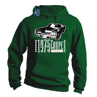 1975 Cadillac Coupe De Ville - bluza męska z nadrukiem - 16