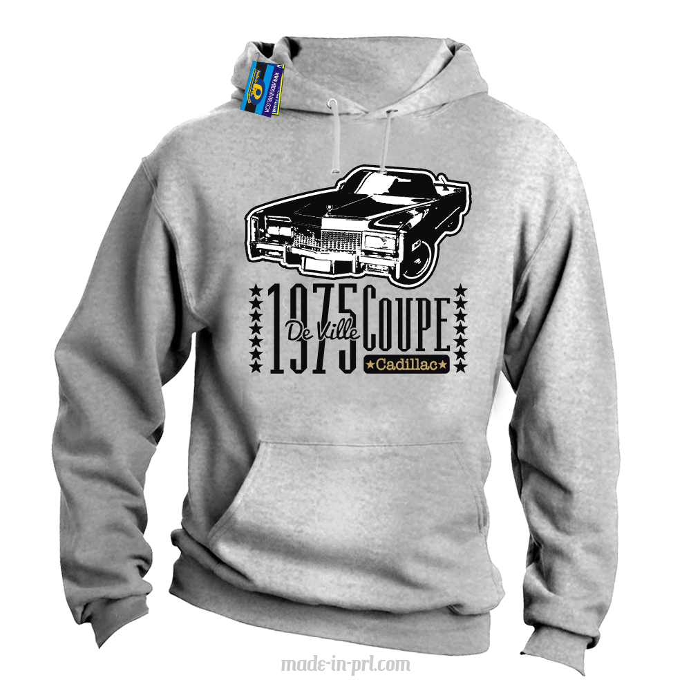 1975 Cadillac Coupe De Ville - bluza męska z nadrukiem