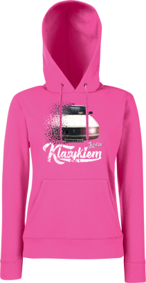 Jeżdżę klasykiem Moskvich 2141 -  bluza damska z kapturem