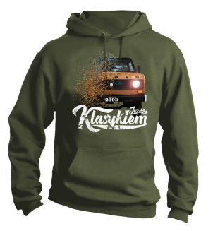 Jeżdżę klasykiem Tarpan 239D - bluza męska z kapturem - 11
