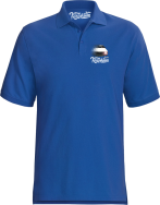 Jeżdżę klasykiem Moskvich 2141 - koszulka polo męska niebieska