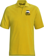 Jeżdżę klasykiem Moskvich 2141 - koszulka polo męska żółta