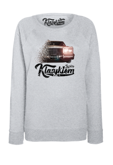 Jeżdżę klasykiem Cadillac Classic Brougham - bluza damska standard melanżowy