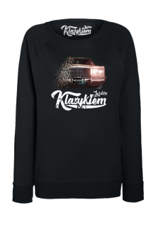 Jeżdżę klasykiem Cadillac Classic Brougham - bluza damska standard czarny