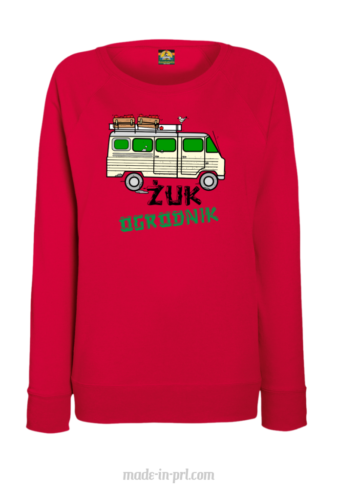 Żuk Ogrodnik Wektor - bluza damska standard czerwona