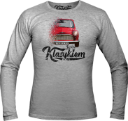 Jeżdżę klasykiem Mini Morris - longsleeve męski melanż 