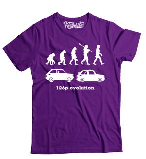 126p Evolution - koszulka męska fioletowa