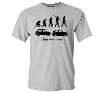 126p Evolution - koszulka męska melanżowa