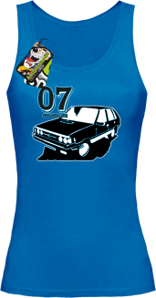 07 zgłasza się Polonez Borewicz Wektor - top damski niebieski