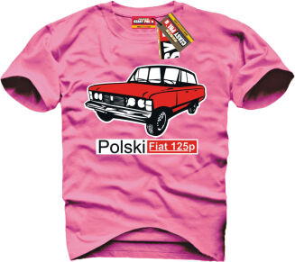 Duży Fiat 125p - koszulka męska - 11
