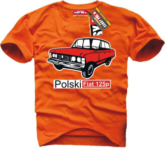 Duży Fiat 125p - koszulka męska - 5