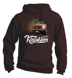 Jeżdżę klasykiem TARPAN - bluza męska z kapturem 2
