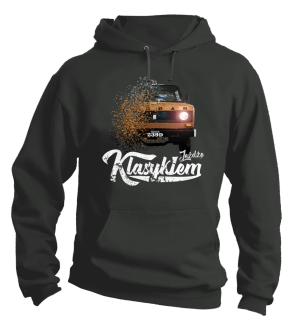 Jeżdżę klasykiem TARPAN - bluza męska z kapturem - 11