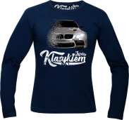 Jeżdżę klasykiem BMW M3 - longsleeve męski granatowy