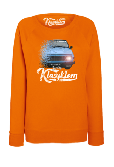 Jeżdżę klasykiem Wartburg - bluza damska standard pomarańczowa