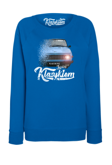 Jeżdżę klasykiem Wartburg - bluza damska standard niebieska