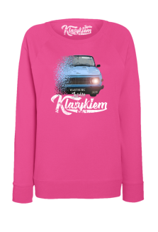 Jeżdżę klasykiem Wartburg - bluza damska standard różowa
