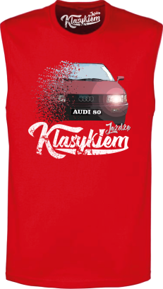 Jeżdżę klasykiem Audi 80 - bezrękawnik męski top 