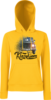Jeżdżę klasykiem UAZ 469 -  bluza damska z kapturem żółta