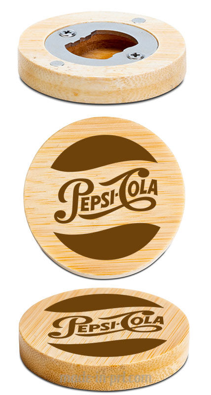 Old Pepsi Cola - otwieracz do butelek z grawerem okrągły magnes na lodówkę