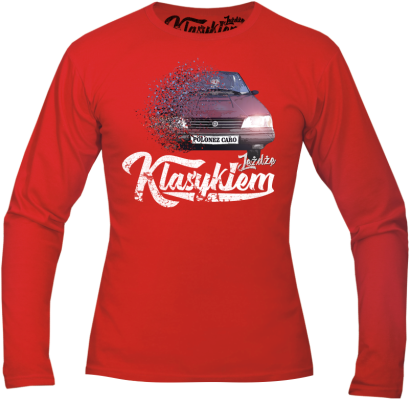 Jeżdżę klasykiem POLONEZ Caro - longsleeve męski