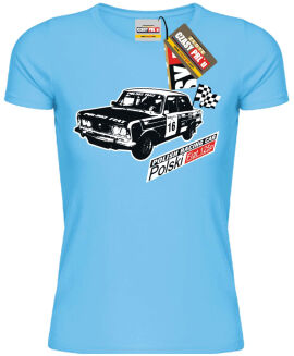 Fiat 125p Polish racing Car - koszulka damska - 8