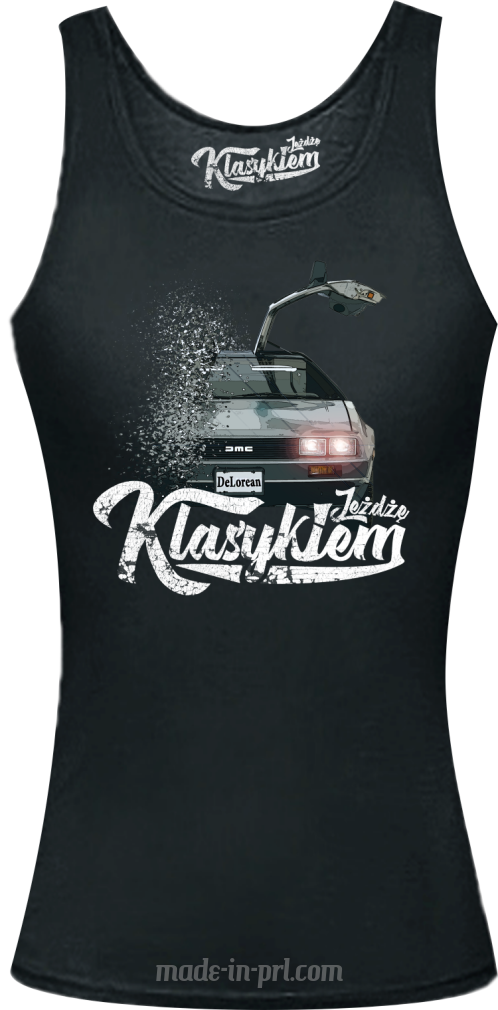 Jeżdżę klasykiem DMC DeLorean - top damski