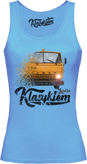 Jeżdżę klasykiem Kamaz 5320 - top damski błękitny