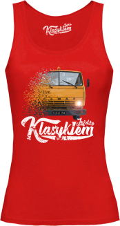 Jeżdżę klasykiem Kamaz 5320 - top damski czerwony