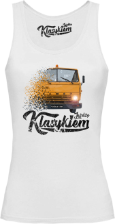 Jeżdżę klasykiem Kamaz 5320 - top damski biały