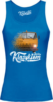 Jeżdżę klasykiem Kamaz 5320 - top damski niebieski