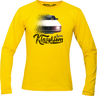 Jeżdżę klasykiem Moskvich 2141 - longsleeve męski żółty
