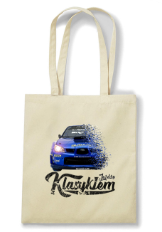 Jeżdżę klasykiem Subaru Impreza WRX - torba zakupowa bawełniana - 3