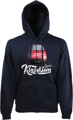 Jeżdżę klasykiem SEICENTO - bluza męska kaptur na zamek