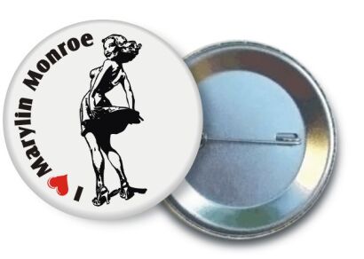 MARYLIN Monroe - BUTTON Przypinka Ozdobna 