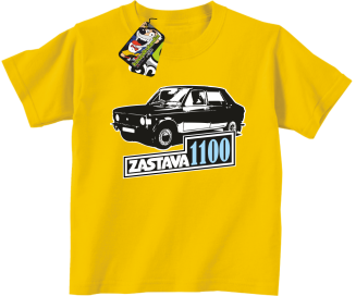 Zastava 1100 - Koszulka dziecięca żółta