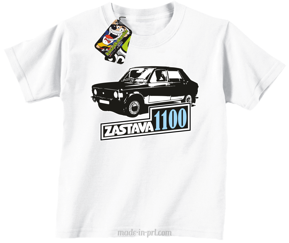 Zastava 1100 - Koszulka dziecięca biała