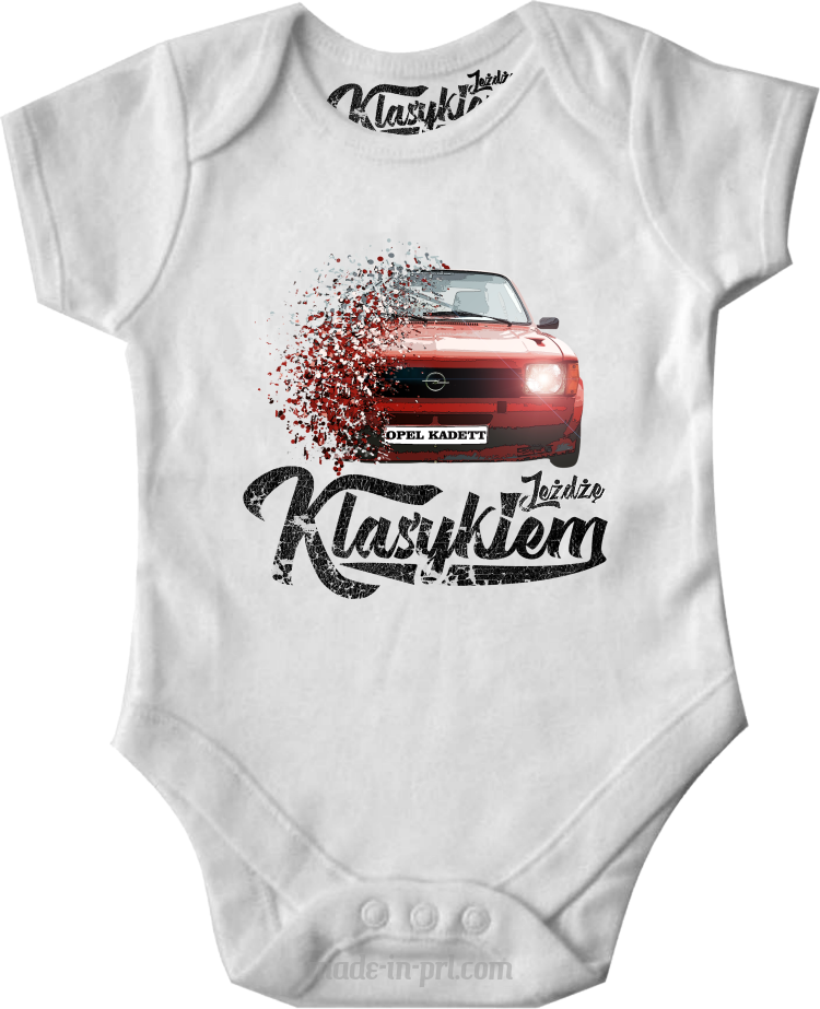 Jeżdżę klasykiem OPEL Kadett - body dziecięce białe